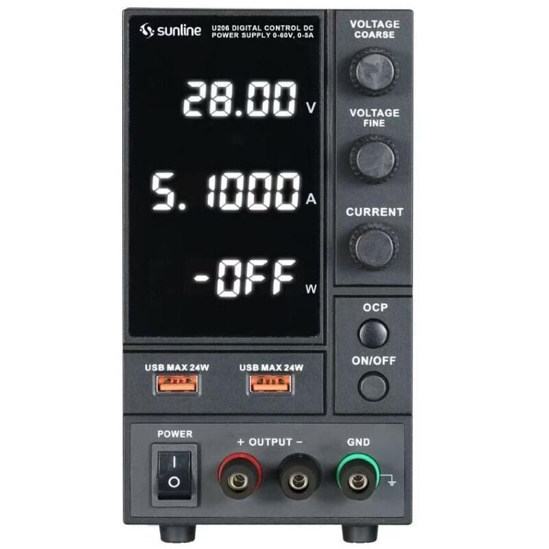U206 0-60V 5A PROGRAMLANABİLİR GÜÇ KAYNAĞI